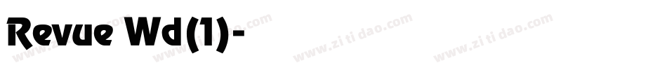 Revue Wd(1)字体转换